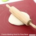 Pie Measuring Mat Pastry Mat xl - Dough Kneading Mat Fondant Rolling Mat Non Slip Silicone Pastry Mat Countertop Protector Mat Pastry Baking Sheet Non Stick Pizza Dough Mat Pie Crust Rolling Mat(Red) - B07FFQWNV3